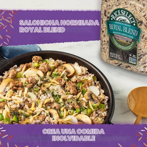 Vista 4 de RiceSelect Texmati Brown & Wild Rice Royal Blend, 28 onzas (paquete de 1)