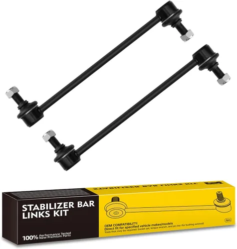 Vista 9 de TOVASTY 2 piezas eslabones de barra estabilizadora compatibles con Chevy Silverado 1500 2007-2016, Avalanche 07-13, Suburban 15-16, compatibles