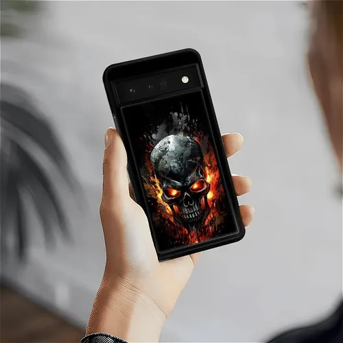 Vista 1330 de Compatible con Google Pixel 4A 5G Mobile Case Creative Acrylic Panel trasero Silicona Protección Grip especialmente diseñado para Google Pixel 4A 5G