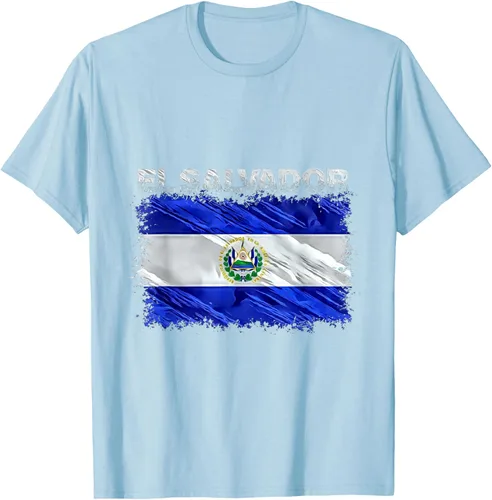 Vista 85 de Camiseta El Salvador, Negro