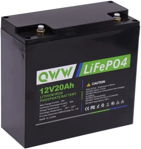 Vista 2 de Batería 12V20Ah LiFePO4 12.8V20AH (celda de grado A)