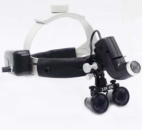 Vista 3 de EustomA 5W ajustable diadema LED faro 3.5X binocular lupas específico faro DY-106