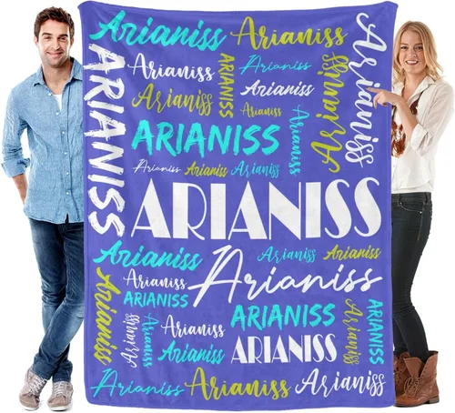 Vista 15 de Manta personalizada para niños y adultos, manta personalizada con nombre, manta de franela personalizada con nombre, manta personalizada con nombre