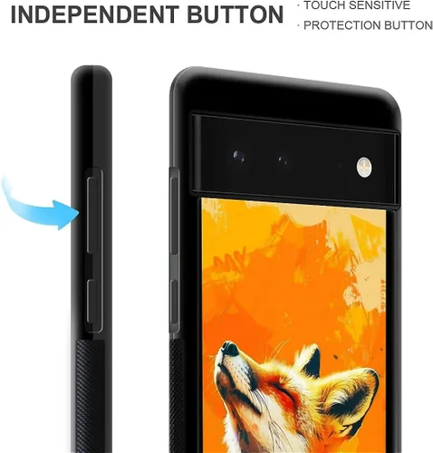 Vista 706 de Compatible con Google Pixel 4A 5G Mobile Case Creative Acrylic Panel trasero Silicona Protección Grip especialmente diseñado para Google Pixel 4A 5G