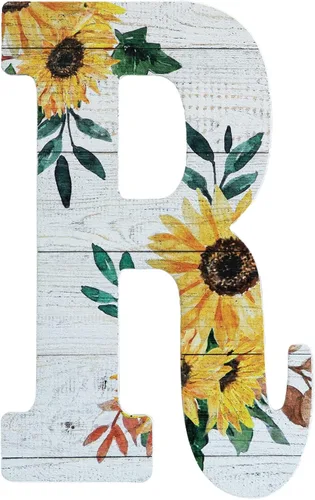 Vista 23 de COLLECTIVE HOME - Letras de madera de 12 pulgadas para decoración de pared, letrero rústico de pared, letreros decorativos para colgar, número