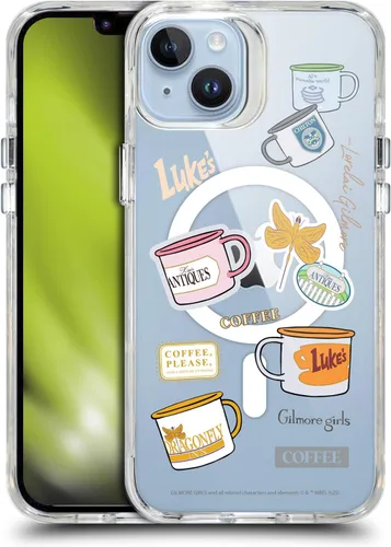 Vista 96 de Head Case Designs Gilmore - Funda negra a prueba de golpes con diseño de dibujos animados para niñas con licencia