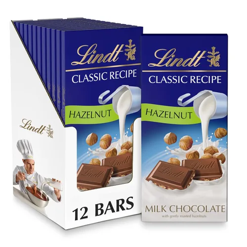 Vista 23 de Lindt CLASSIC RECETE Barra de caramelo de chocolate con leche, 4.4 onzas, paquete de 12