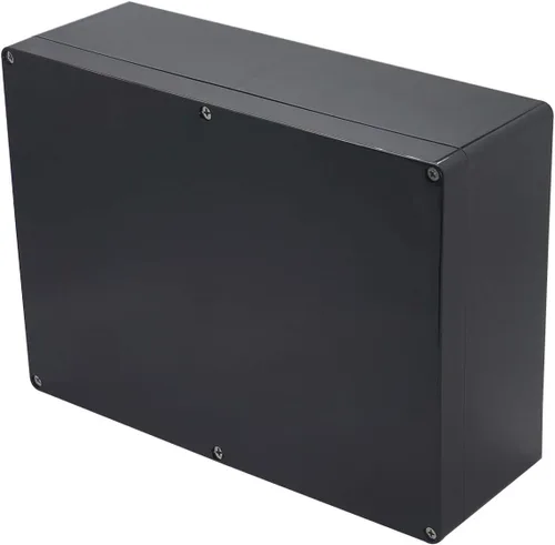 Vista 13 de Caja de proyecto IP65 Caja de conexiones impermeable ABS cajas eléctricas negras para bricolaje, Estuche electrónico para proyectos de energía, Caja