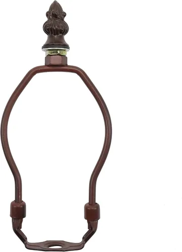 Vista 7 de Bieye SS010 Pantalla de lámpara de soporte para lámpara de mesa estilo Tiffany vidrieras (bronce 4.5 pulgadas de alto)