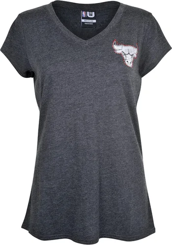 Vista 28 de Ultra Game Camiseta de mujer NBA Oficial con cuello en V y strass de manga corta