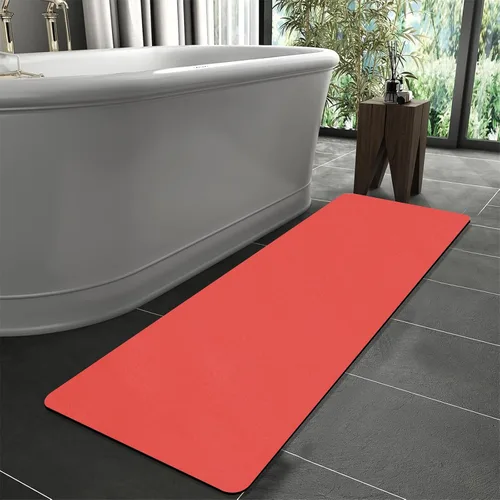 Vista 19 de Tierra de Diatomeas Tapete de Baño Alfombras de Baño Súper Absorbente Secado Rápido Antideslizante Tapete de Baño Delgado Tapetes de Piso de Baño