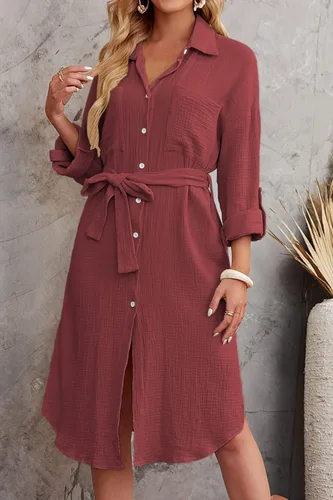 Vista 5 de Kalssior Womens Swimsuit Cover Up V Neck Collared Button Down Shirt Long Sleeve Side Split Beach Cardigans