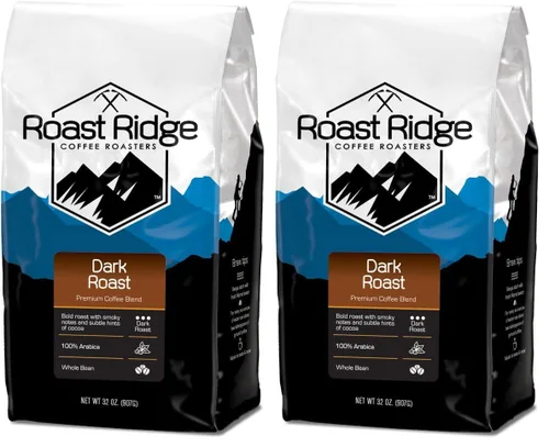 Vista 9 de Roast Ridge Café en grano entero, tostado medio, caramelo de coco, 2 libras. 2 Pound Bag, Vegan, Allergen Free, Non-GMO, Kosher, Vegetarian