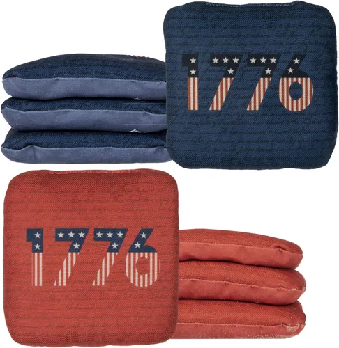 Vista 18 de Play Platoon Tournament Series Bolsas de Cornhole - Bolsas de Estilo Profesional de Doble Cara con Lado Resbaladizo y Pegajoso - Juego de 8