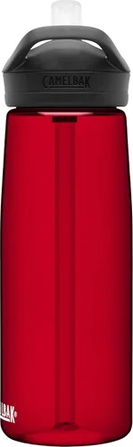 Vista 4 de CamelBak eddy+ Botella de agua con Tritan Renew – Tapa con pajita de 25 onzas, Cardinal Cardenal
