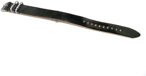 Vista 6 de Da Luca MADE IN USA Shell Cordovan Military Watch Strap (Matte Buckle) 18mm 20mm 22mm 24mm 26mm