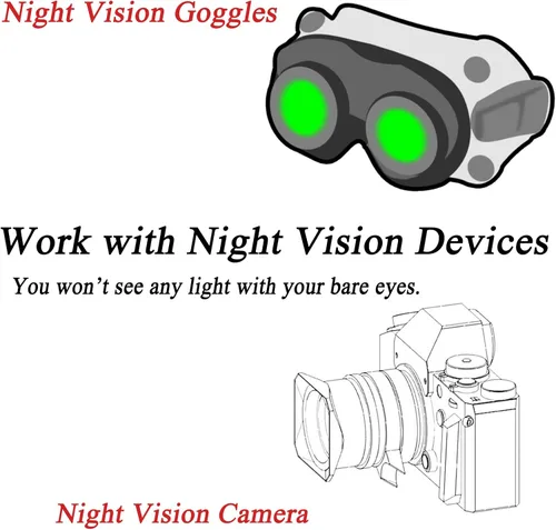 Vista 4 de Linterna iluminadora LED IR Zoomable 940nm linterna infrarroja noche