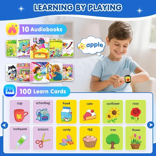 Vista 8 de MOFGDNI Reloj inteligente para niños con 39 juegos, pantalla táctil, cámara, video, reproductor de música, podómetro, calculadora, calendario