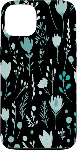Vista 7 de Teal Floral Flowers Wildflowers Garden Botanical Love Case for iPhone 17