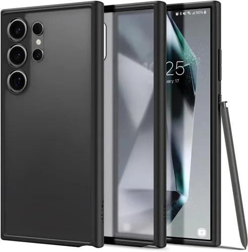 Vista 21 de Spigen Ultra Hybrid diseñado para funda de Galaxy S24 (2024) [antiamarilleamiento], [protección de grado militar] - cristal transparente
