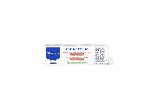 Vista 2 de Mustela Cicastela Crema de recuperación de humedad, ungüento multiusos para bebés para molestias en la piel, con aguacate natural y ácido