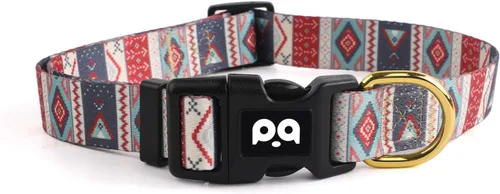 Vista 16 de Collar de perro suave ajustable: estampado de flores rosadas, multicolor, lindos patrones para mascotas, talla XS, pequeña, mediana y grande