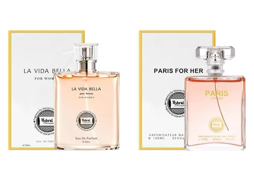 Vista 15 de Hybrid & Company Mujer 4 unids Black Opinion La Vie En Rose Paris Para Su Primavera Floración Perfume Natural Spray Fresco Fragancia
