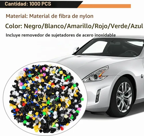 Vista 6 de GOOACC 1001 piezas de remaches universales para automóviles, juego de clips de retención para parachoques, guardabarros, panel de puerta, protector