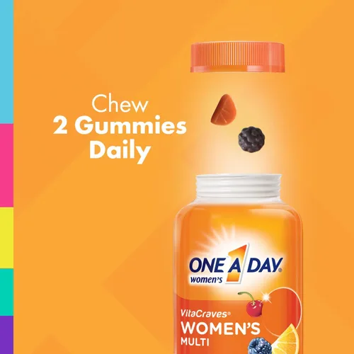 Vista 4 de One A Day Multivitamínico para mujer, suplemento con vitaminas A, C, E, B1, B2, B6, B12, biotina, calcio y vitamina D, 150