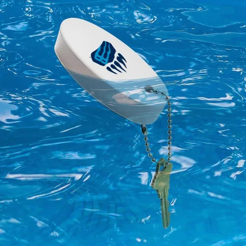 Vista 3 de GRAPHICS & MORE Bob Jones University Secondary Logo Floating Keychain Oval Foam Fishing Boat Buoy Key Float
