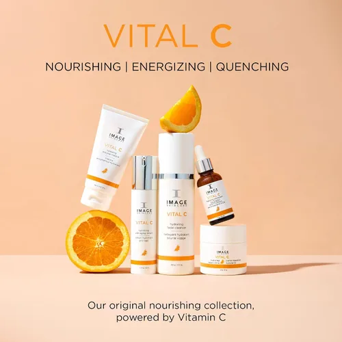 Vista 6 de IMAGE Skincare, VITAL C Hidratante Intenso Hidratante, Loción Facial Ligera con Ácido Hialurónico y Manteca de Karité, para Piel Seca, 1.7 fl oz.