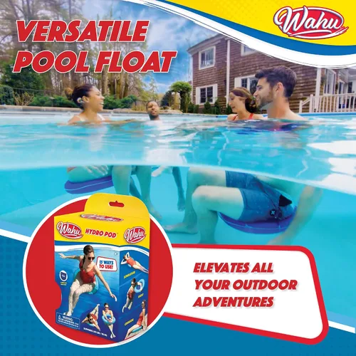Vista 4 de Wahu Hydro Pod - Flotador versátil de piscina con bolsa de transporte, flotador de piscina portátil redondo de 21 pulgadas para adultos y niños a