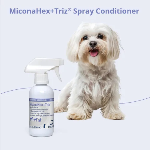 Vista 7 de MiconaHex+Triz Acondicionador en aerosol para perros, gatos y caballos, 8 onzas, transparente Antibiopelícula, hidratante; el embalaje puede variar
