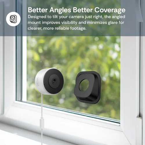Vista 4 de Luna Window Camera, cámara de seguridad interior con cable de doble banda