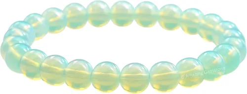 Vista 547 de Amazing Gemstone Crystal Bracelet for Women Men's Gifts - Protection Healing Crystal Bracelet - 8mm Gemstone Beaded Stretchable Bracelet Pulseras