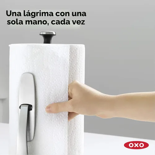 Vista 3 de Buen agarre simplemente papel higiénico, acero inoxidable OXO, Acero, Stainless, Paquete de 1