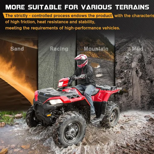 Vista 5 de LOCOPOW 2202412 Pastillas de freno delanteras y traseras para Polaris Hawkeye 300 Predator 500 Sportsman 300 400 500 HO 800 570 Scrambler Magnum 325
