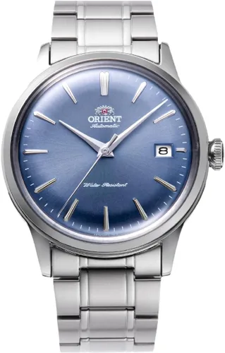 Vista 7 de Orient Bambino Version 7 Stainless Steel Unisex Automatic Dress Watch Negro