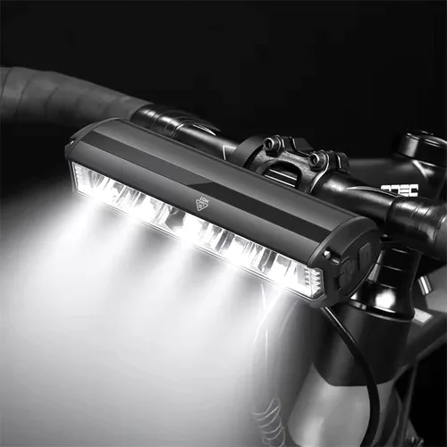 Vista 13 de 17* LED 4800 Lumen Bike Lights, USB-C Rechargeable Bicycle Light, Super Bright Bike Lights for Night Riding, IP65 Waterproof Bicycle Headlight for