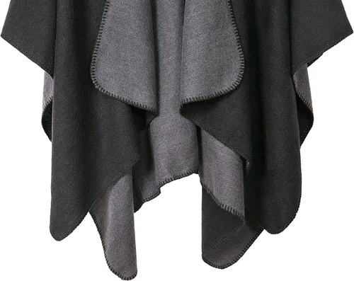 Vista 68 de Chales cálidos para mujer, cárdigan con frente abierto, estilo vintage, poncho