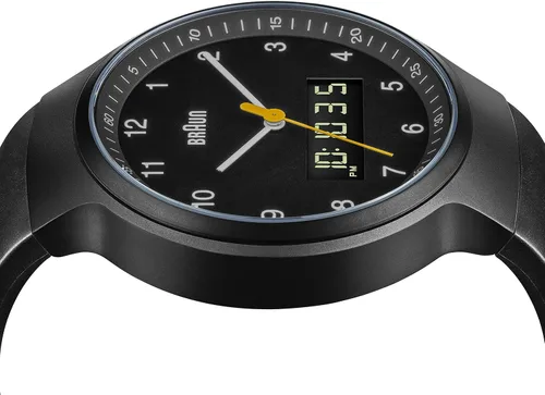Vista 3 de Braun BN0159BKBKG - Reloj de cuarzo japonés con pantalla digital analógica color negro