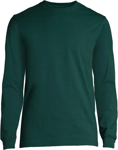 Vista 2 de Lands' End Camiseta esencial de manga larga para hombre de uniforme escolar