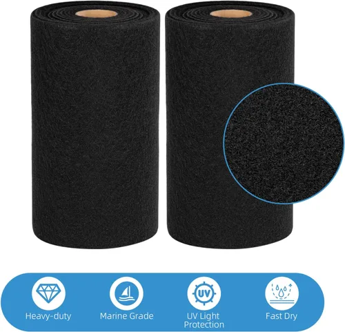 Vista 3 de Ultra - Premium Boat Trailer Bunk Carpet - 28oz/30oz Extra Thick,12 Inch Wide, Marine - Grade Quality, UV Resistant,Fast-Dry Built for Unrivaled