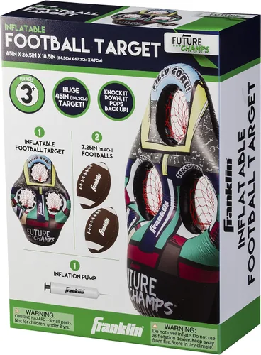 Vista 16 de Franklin Sports Juego de lanzamiento de objetivos de fútbol para niños, juguete inflable de tiro con mini pelotas de fútbol suaves - Divertido juego