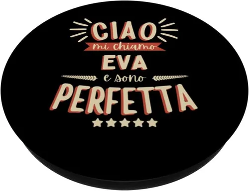 Vista 2 de Eva Idea Regalo Personalizzata Amica Nome Divertente PopSockets Standard PopGrip