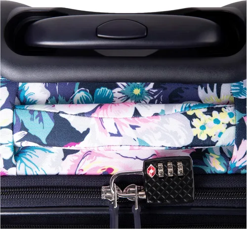 Vista 6 de Vera Bradley Bolsa de trabajo con ruedas Softside para mujer, Garden Grove