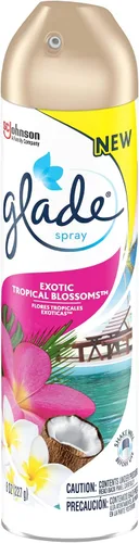 Vista 4 de Glade Ambientador, espray de habitación, flores tropicales exóticas, 8 onzas