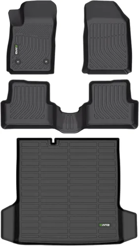 Vista 16 de HAFIDI® - Tapetes para auto con almacenamiento debajo del asiento, para todo clima, antideslizantes, de elastómero termoplástico, para la primera