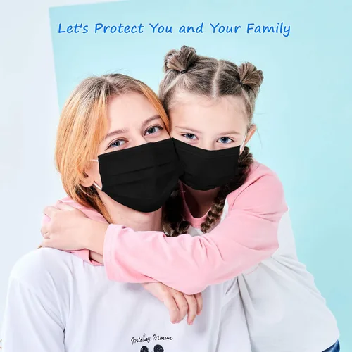 Vista 7 de Mascarillas Faciales Desechables para Niños Paquete de 50 Edades 5-12 Filtro Mascarillas Faciales de Seguridad de 3 Capas para Niños Uso Diario.