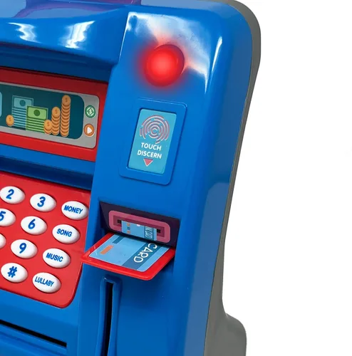 Vista 7 de Alcancía de ahorro de cajero automático preescolar, luz y sonido, para niños pequeños